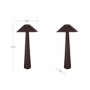 Gigi Floor Lamp Dark Brown - 3