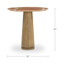 Sage Cafe Table Rosso Alicante Red Marble - 7