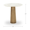 Sage Cafe Table Cosmos Marble - 8