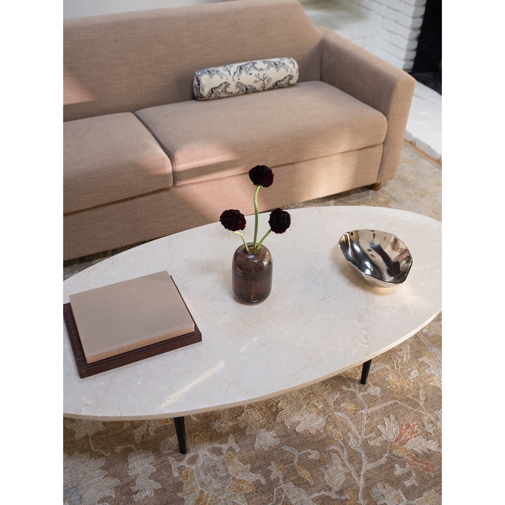 Winona Coffee Table Botticino Beige Marble - 7