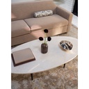 Winona Coffee Table Botticino Beige Marble - 7