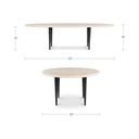 Winona Coffee Table Botticino Beige Marble - 11