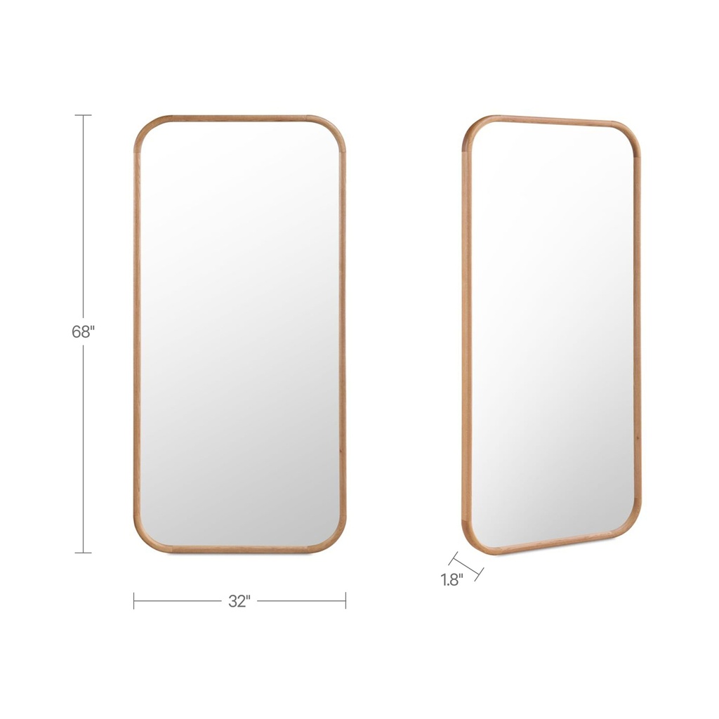 Kai Floor Mirror Oak - 5