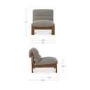 Pierce Accent Chair Flecked Black - 12