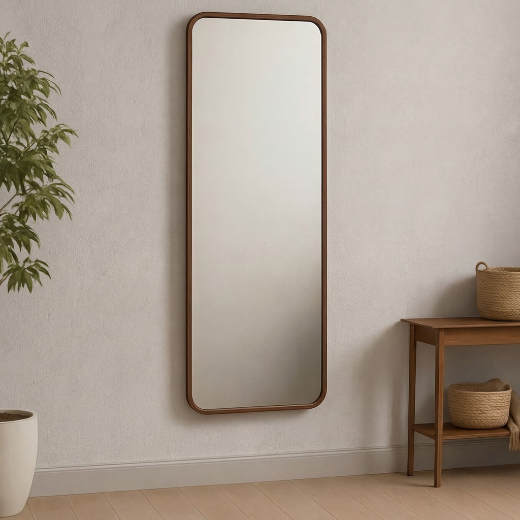 Kai Floor Mirror Walnut - 4