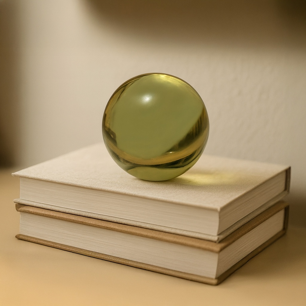 Bonn Cast Glass Decorative Object Olive - 3