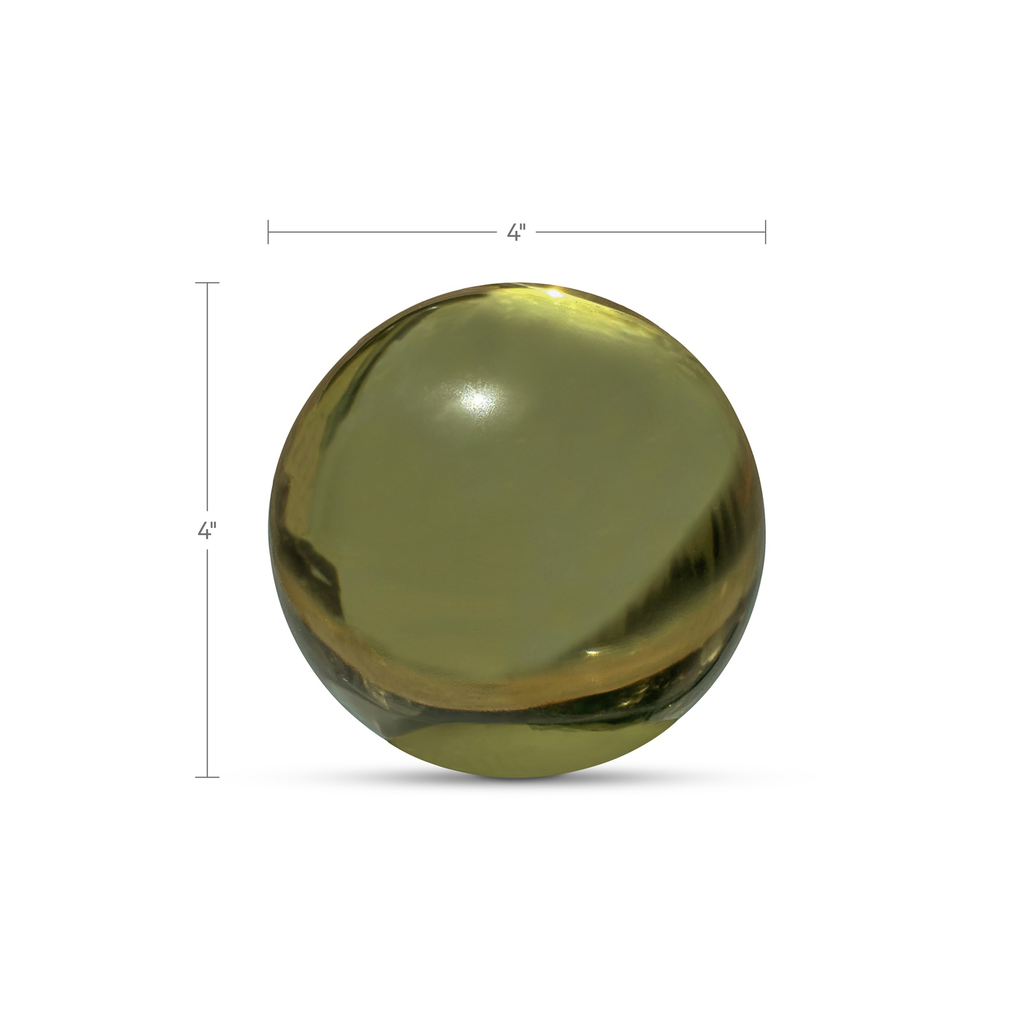 Bonn Cast Glass Decorative Object Olive - 4
