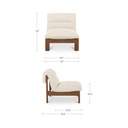 Pierce Accent Chair Flecked Beige - 8