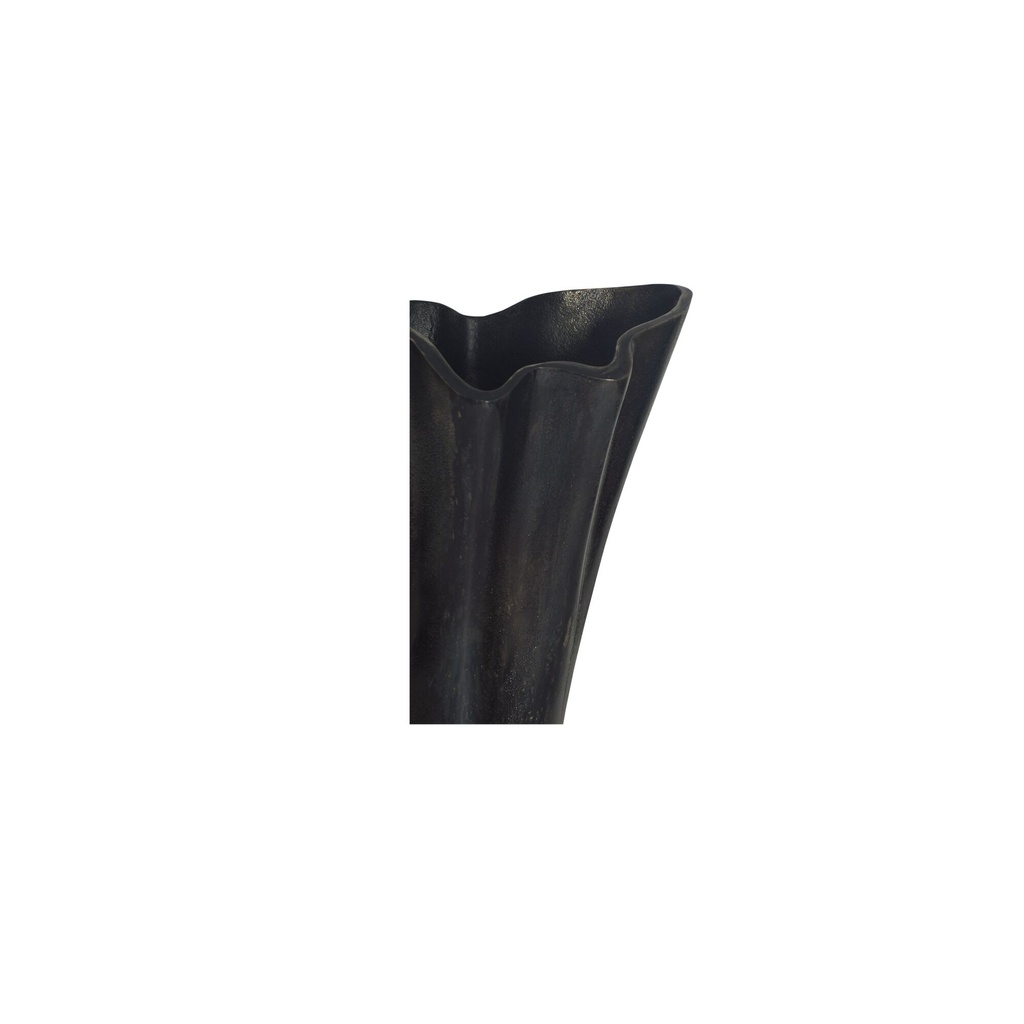 Yeri Cast Aluminum Vase Black - 3