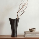 Yeri Cast Aluminum Vase Black - 4
