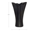 Yeri Cast Aluminum Vase Black - 5
