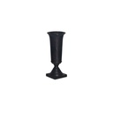 Cassia Cast Aluminum Vase Black - 1