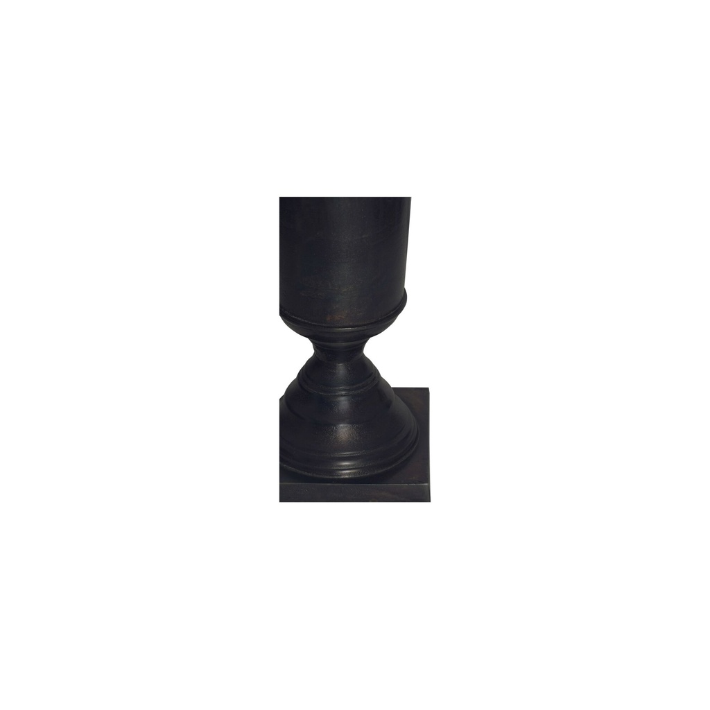 Cassia Cast Aluminum Vase Black - 2