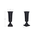 Cassia Cast Aluminum Vase Black - 4
