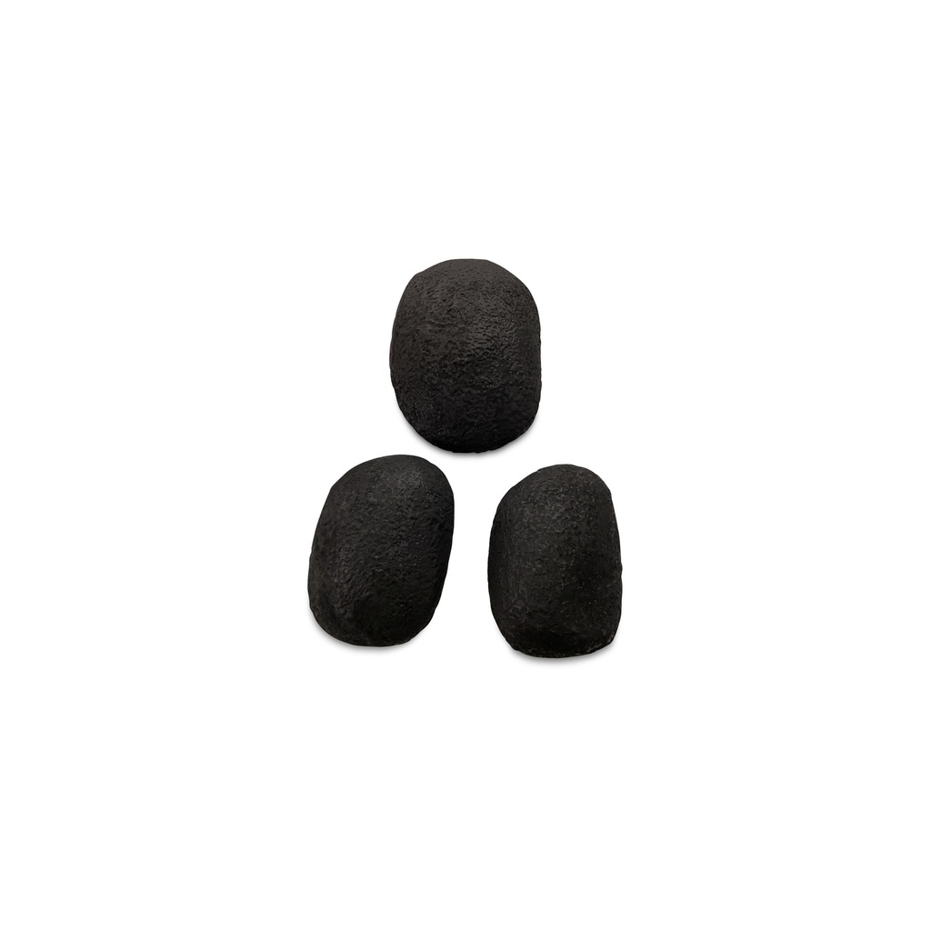 Breton Cast Aluminum Wall Sculpture Black-Set Of 3 - 1