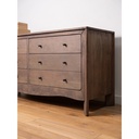 Mabel 6 Drawer Dresser Dark Brown - 9