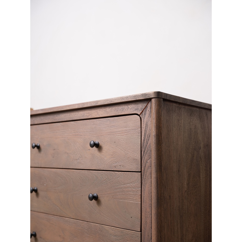 Mabel 6 Drawer Dresser Dark Brown - 11