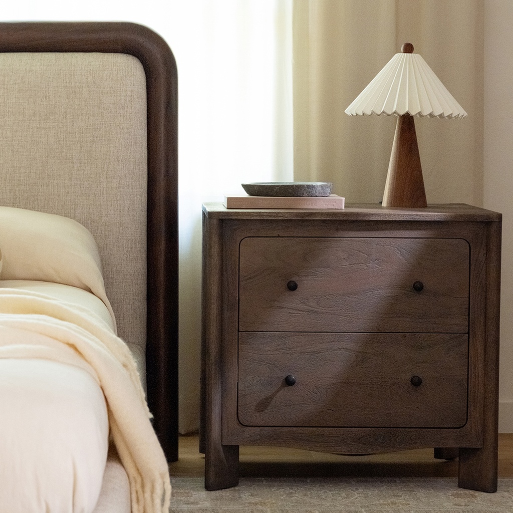 Mabel Nightstand Dark Brown - 10
