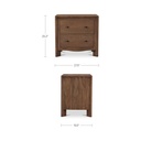 Mabel Nightstand Dark Brown - 12
