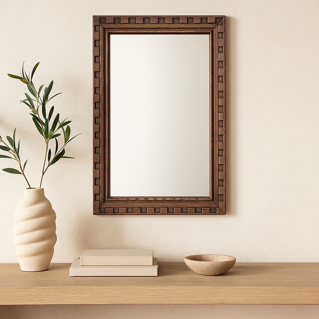 Holland Mirror Large Brown - 4