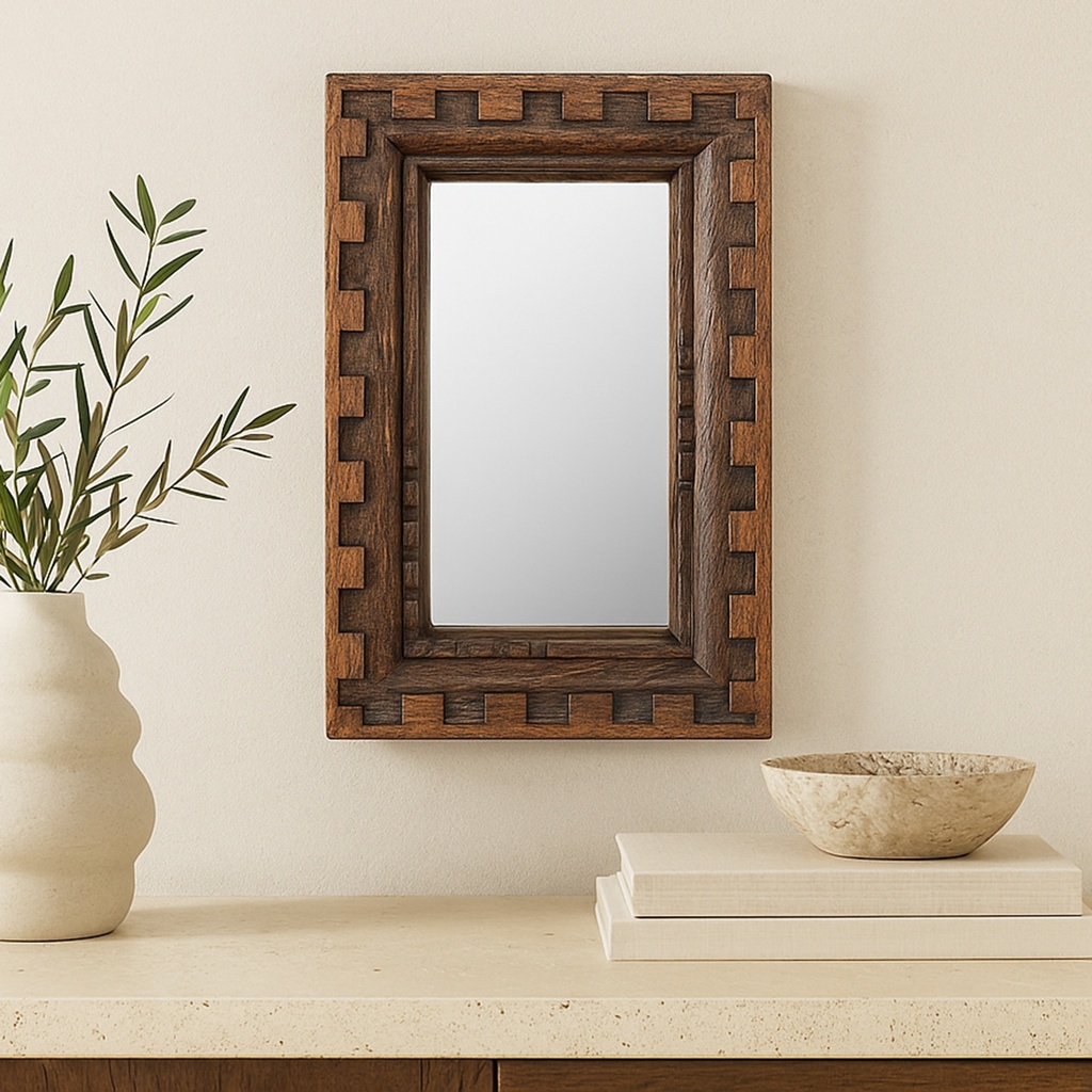 Holland Mirror Small Brown - 4