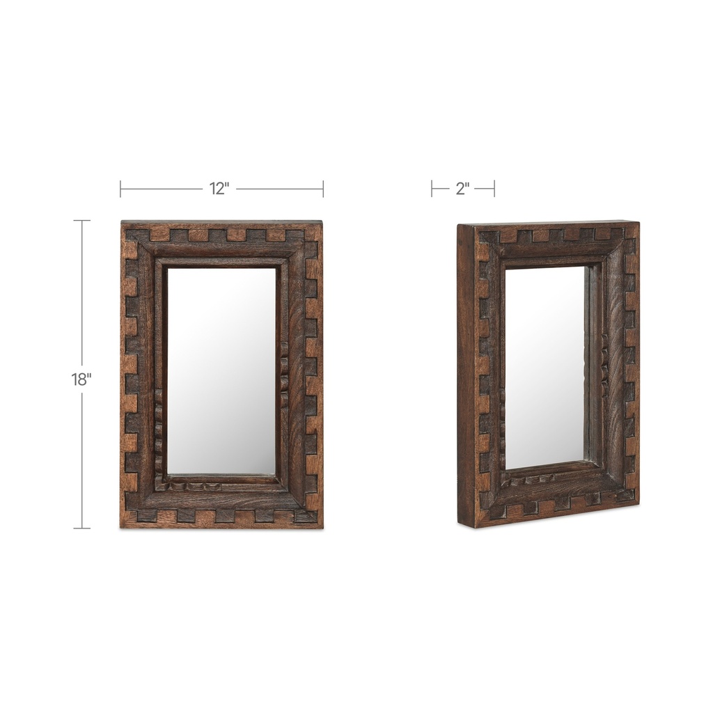 Holland Mirror Small Brown - 5