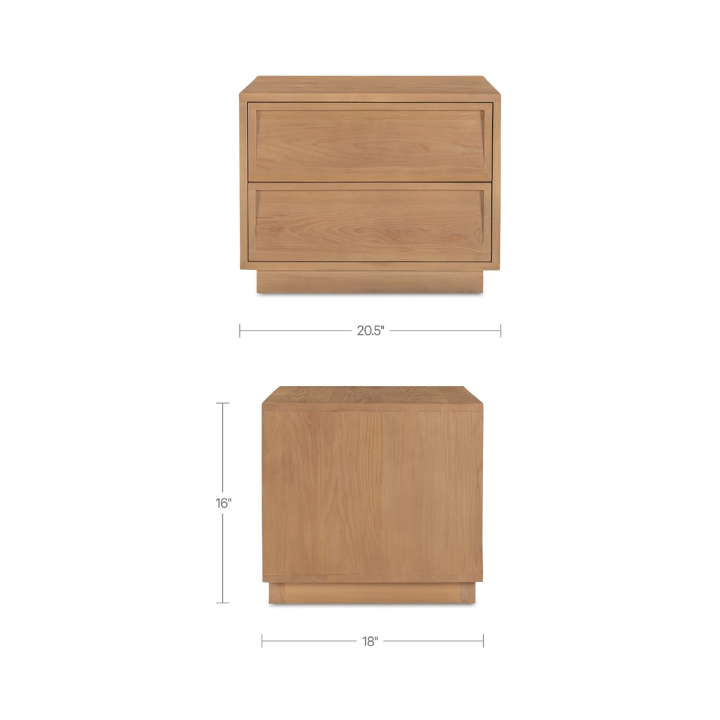 Hudson Nightstand Natural - 7