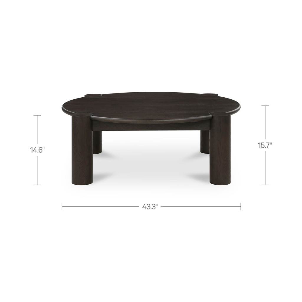 Jack Coffee Table Brushed Dark Brown - 8