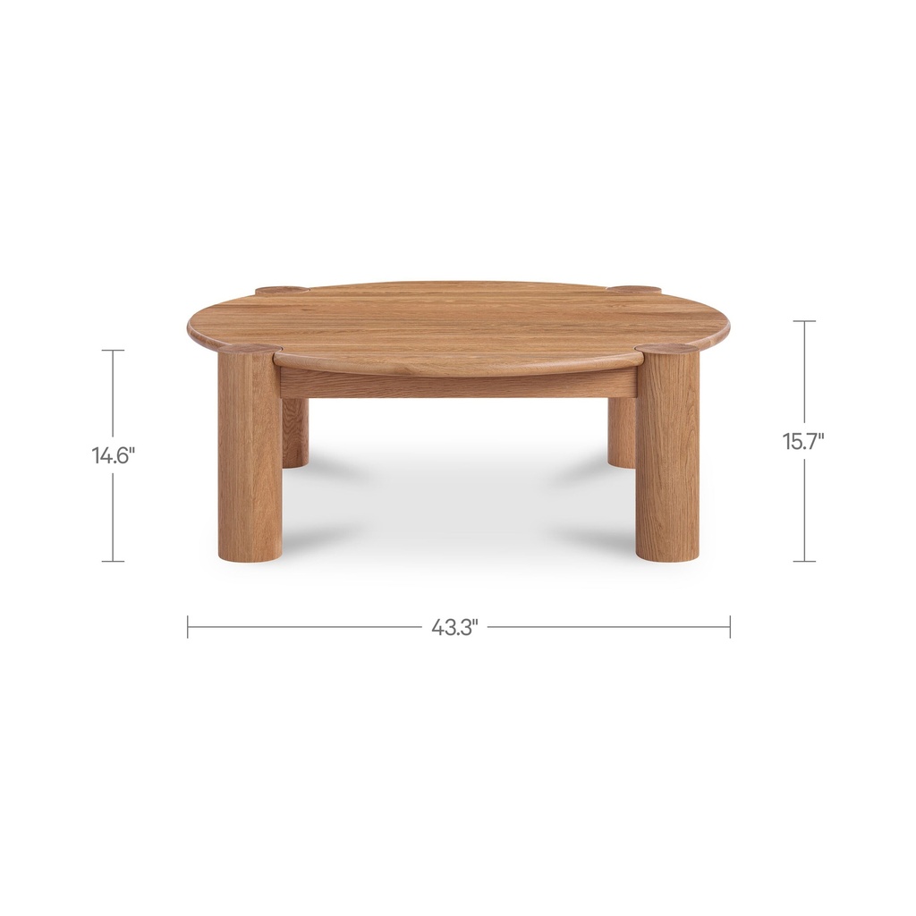 Jack Coffee Table Brushed Natural Oak - 7