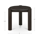 Jack Side Table Brushed Dark Brown - 6