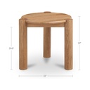 Jack Side Table Brushed Natural Oak - 6