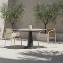 Esme Outdoor Cafe Table Cream - 3