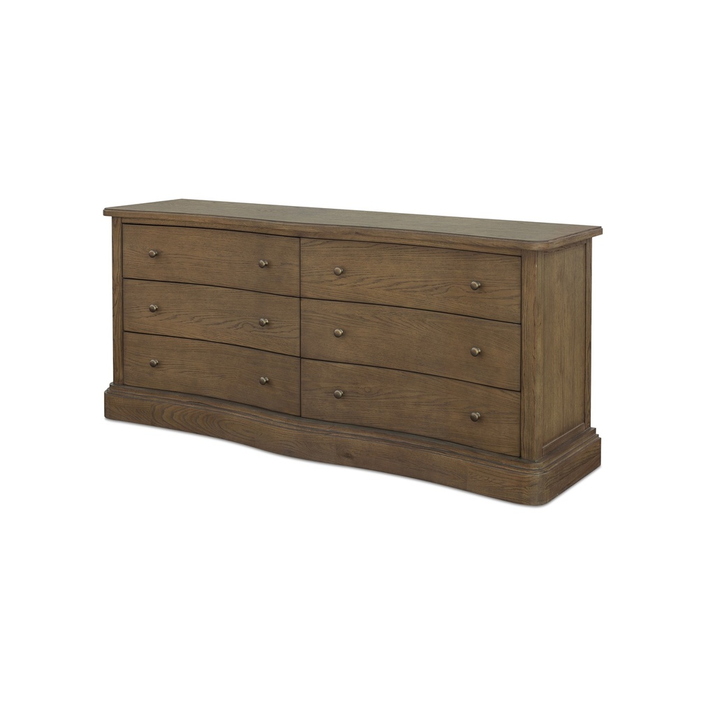 Clarence 6 Drawer Dresser Warm Brown - 1