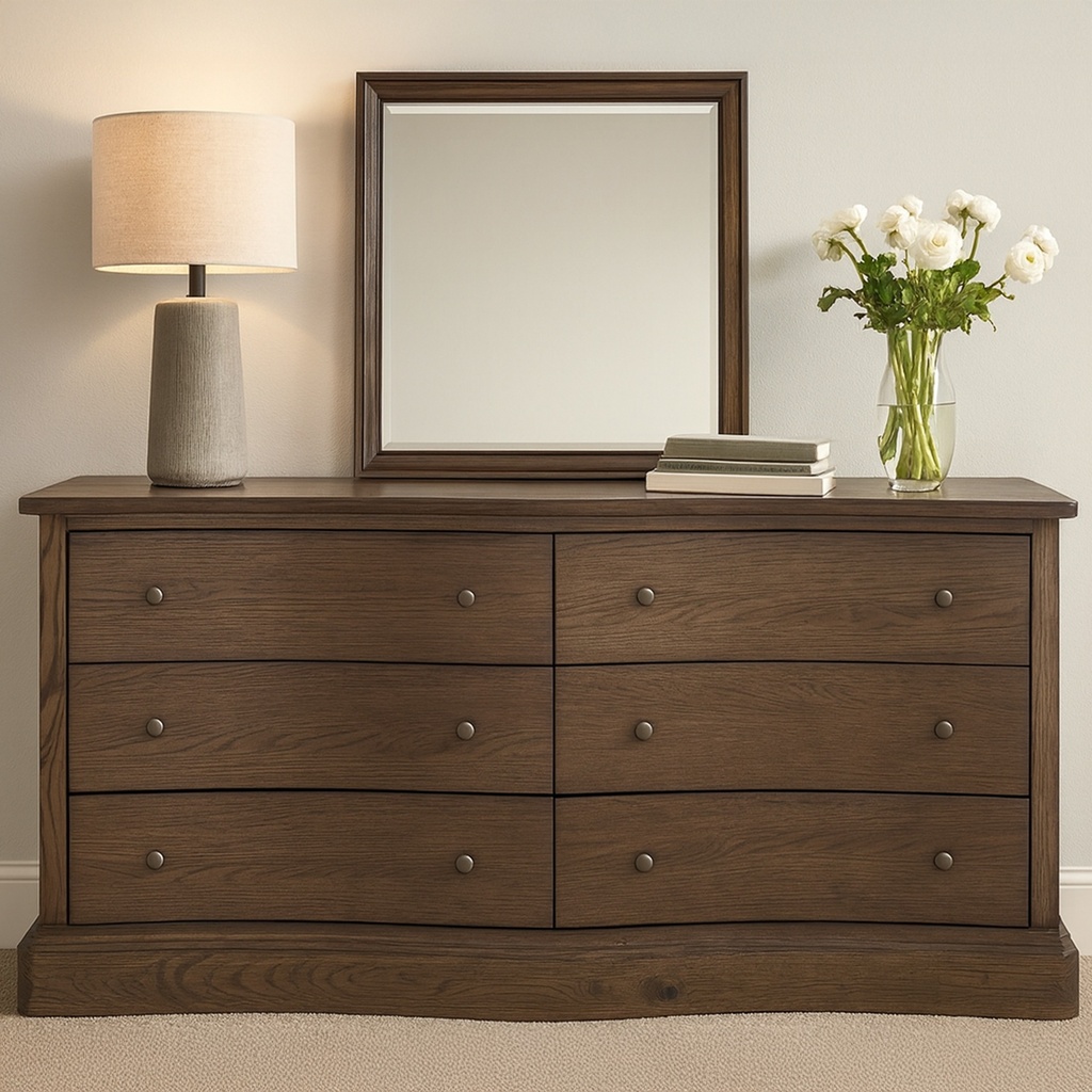 Clarence 6 Drawer Dresser Warm Brown - 6