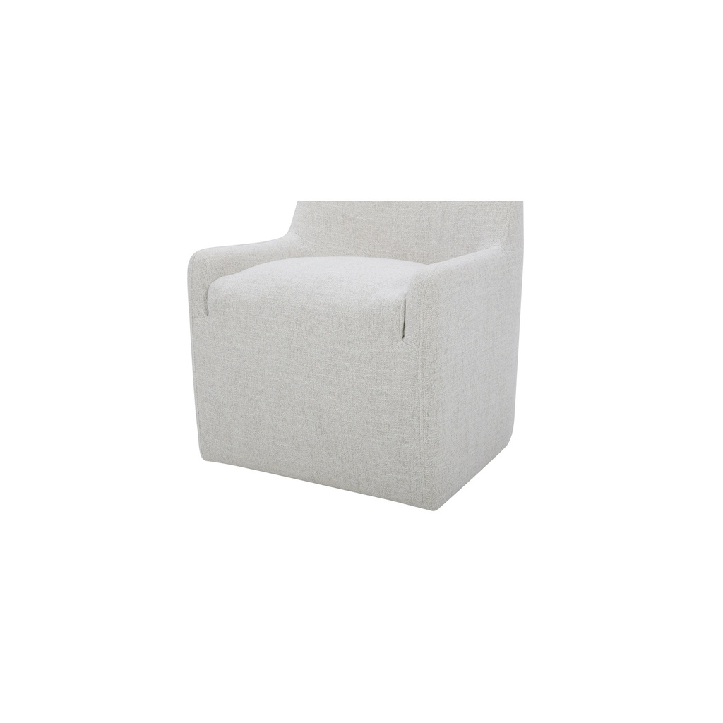 Maisie Rolling Dining Chair Flecked Oat - 4