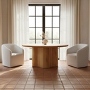 Sandy Rolling Dining Chair Off White - 6