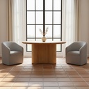 Sandy Rolling Dining Chair Grey - 6