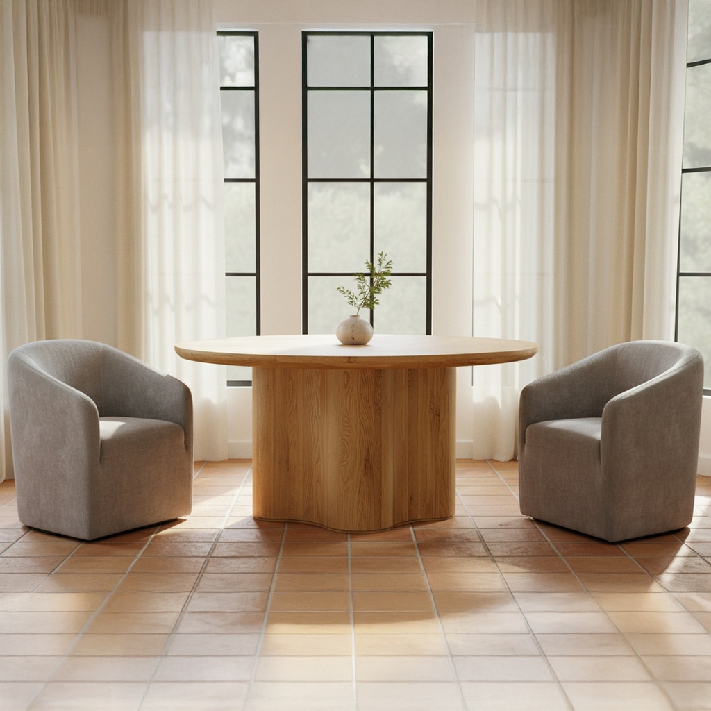 Sandy Rolling Dining Chair Taupe - 6