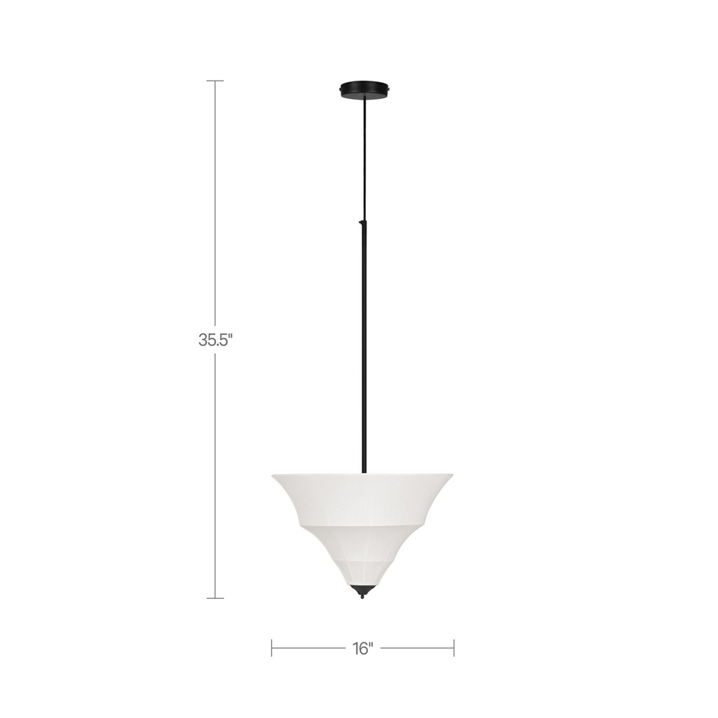 Corrina Pendant Lamp Small White - 3