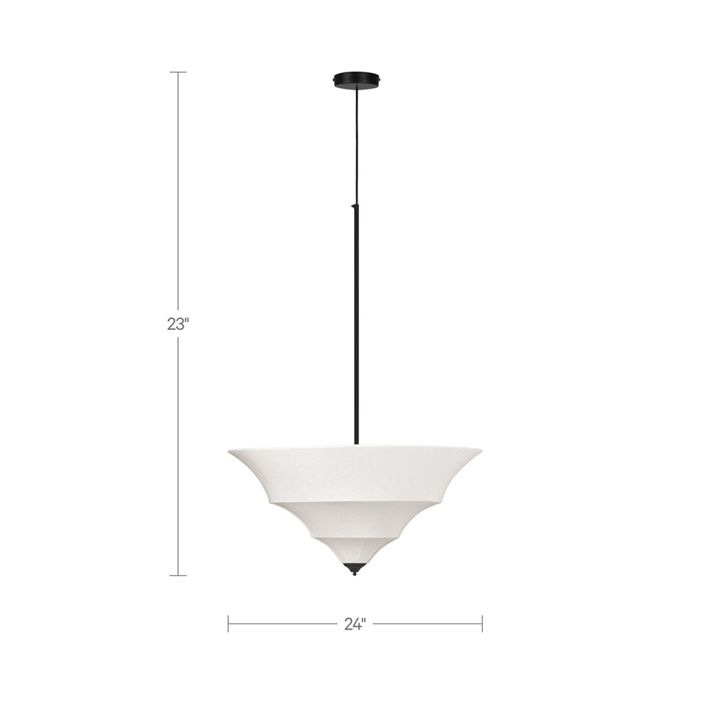 Corrina Pendant Lamp Large White - 3