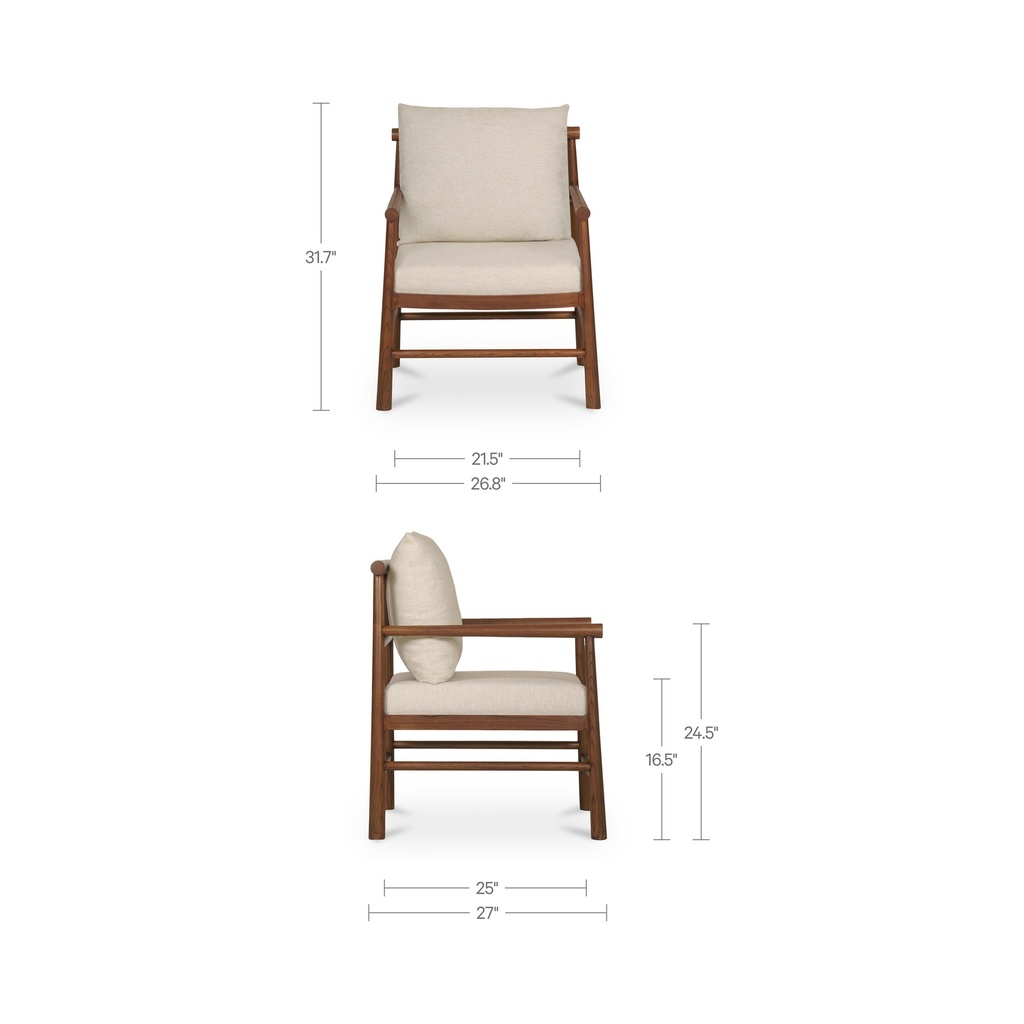 Mayne Accent Chair Cream - 10