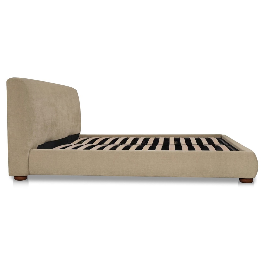 Beau King Storage Bed Warm Beige - 2