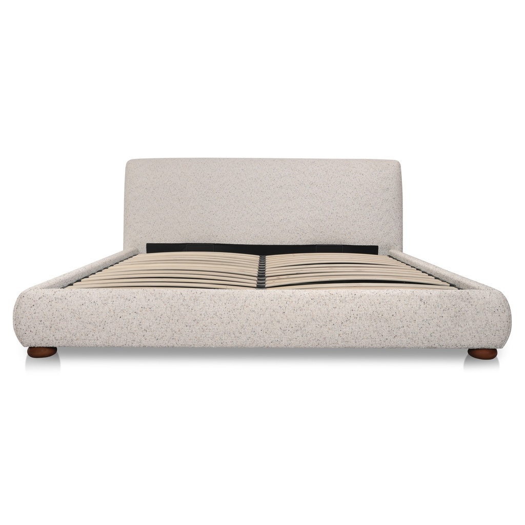 Beau Queen Storage Bed Speckled Light Grey - 3