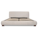 Beau Queen Storage Bed Speckled Light Grey - 3