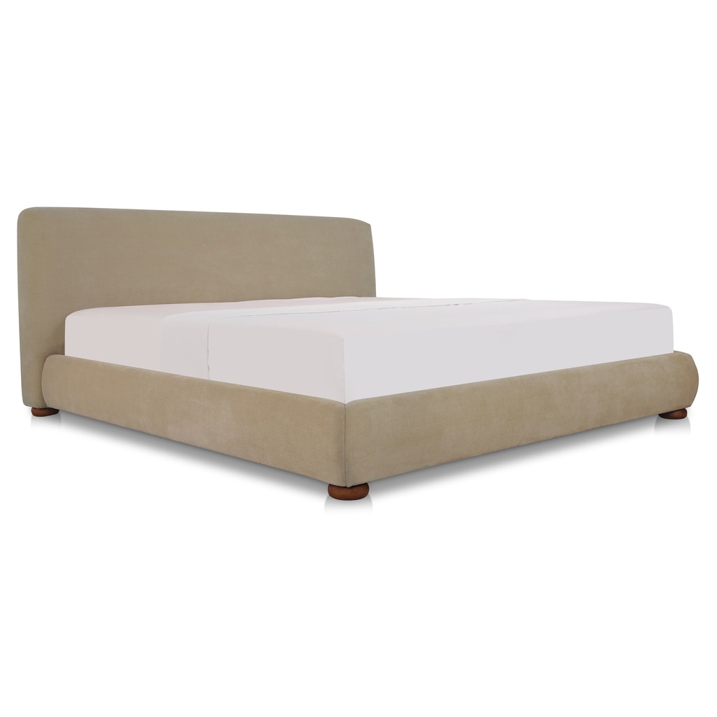 Beau Queen Storage Bed Warm Beige - 1