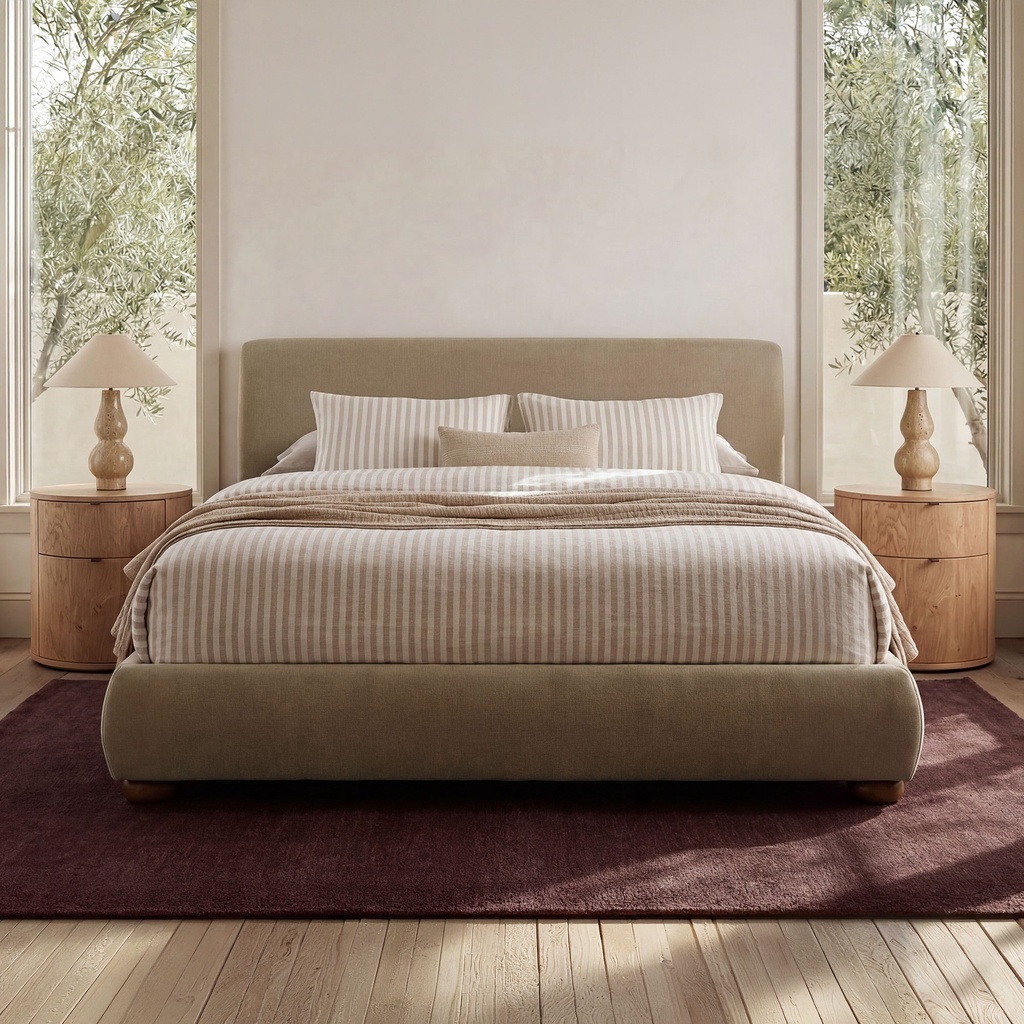 Beau Queen Storage Bed Warm Beige - 6