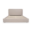 Simon Queen Storage Bed Flecked Beige - 3