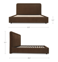 Simon King Storage Bed Brown - 7