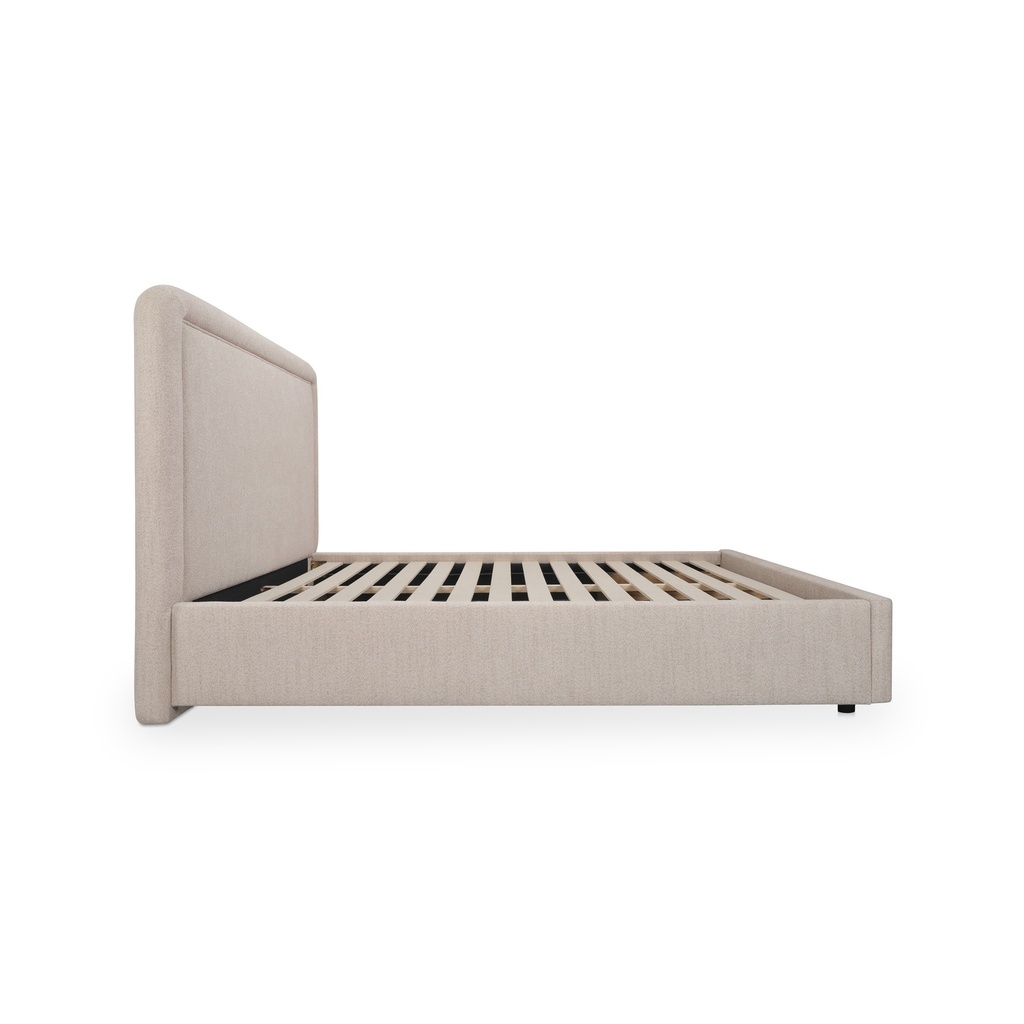 Simon King Storage Bed Flecked Beige - 2