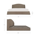 Weston Queen Storage Bed Brown - 6